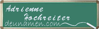 Adrienne Hochreiter Visitenkarte